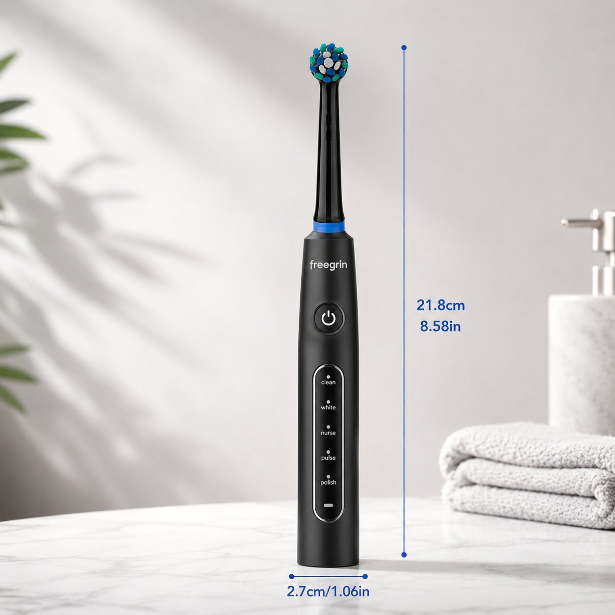 Black 6D Rotating Toothbrush: 5 Modes, Smart Timer & IP67 Waterproof - Image 7
