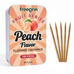 Peach Flavored Toothpicks (100 Picks)