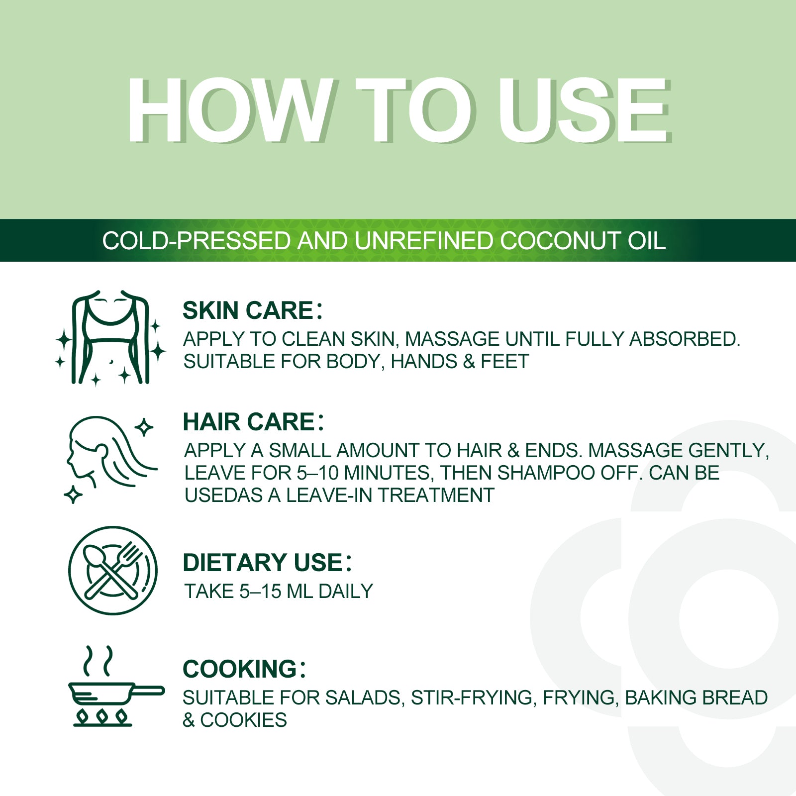 Cold-Pressed & Unrefined Coconut Oil (16.9 FL.OZ.) - Image 7