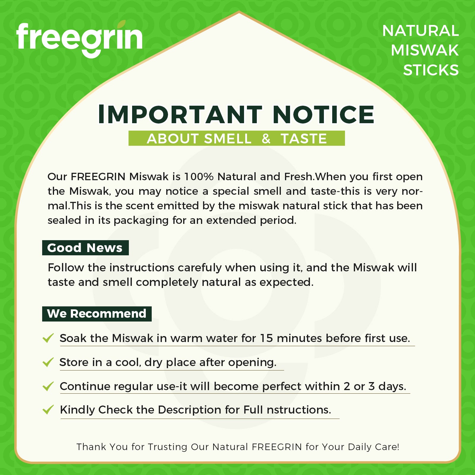 Freegrin Natural Coconut Miswak Sticks-Zero Waste - Image 10