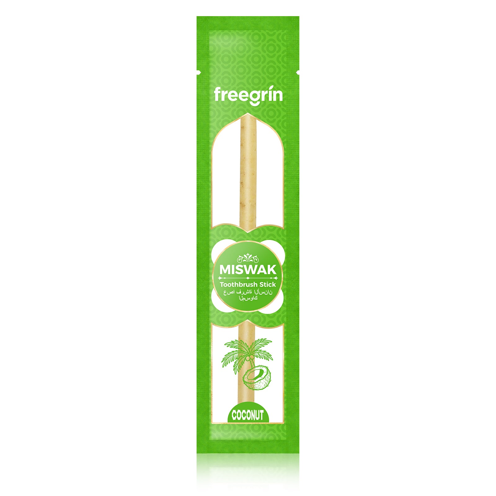 Freegrin Natural Coconut Miswak Sticks-Zero Waste