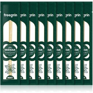 Freegrin 9-Pack Premium Thick-Cut Miswak Sticks Mint
