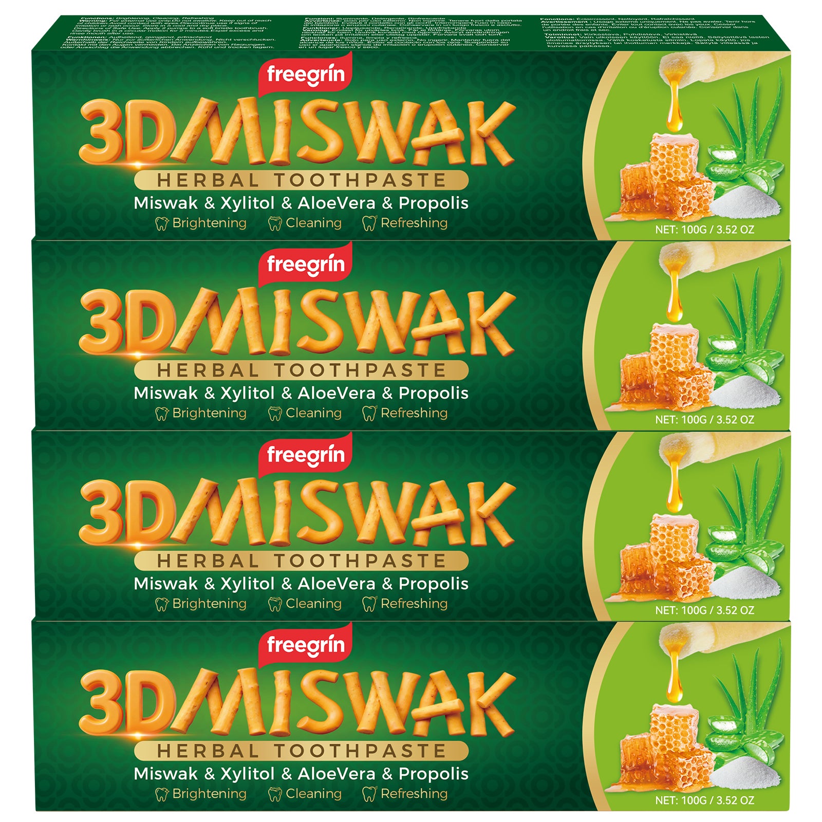 Freegrin Miswak Herbal Toothpaste - 150g - Image 9