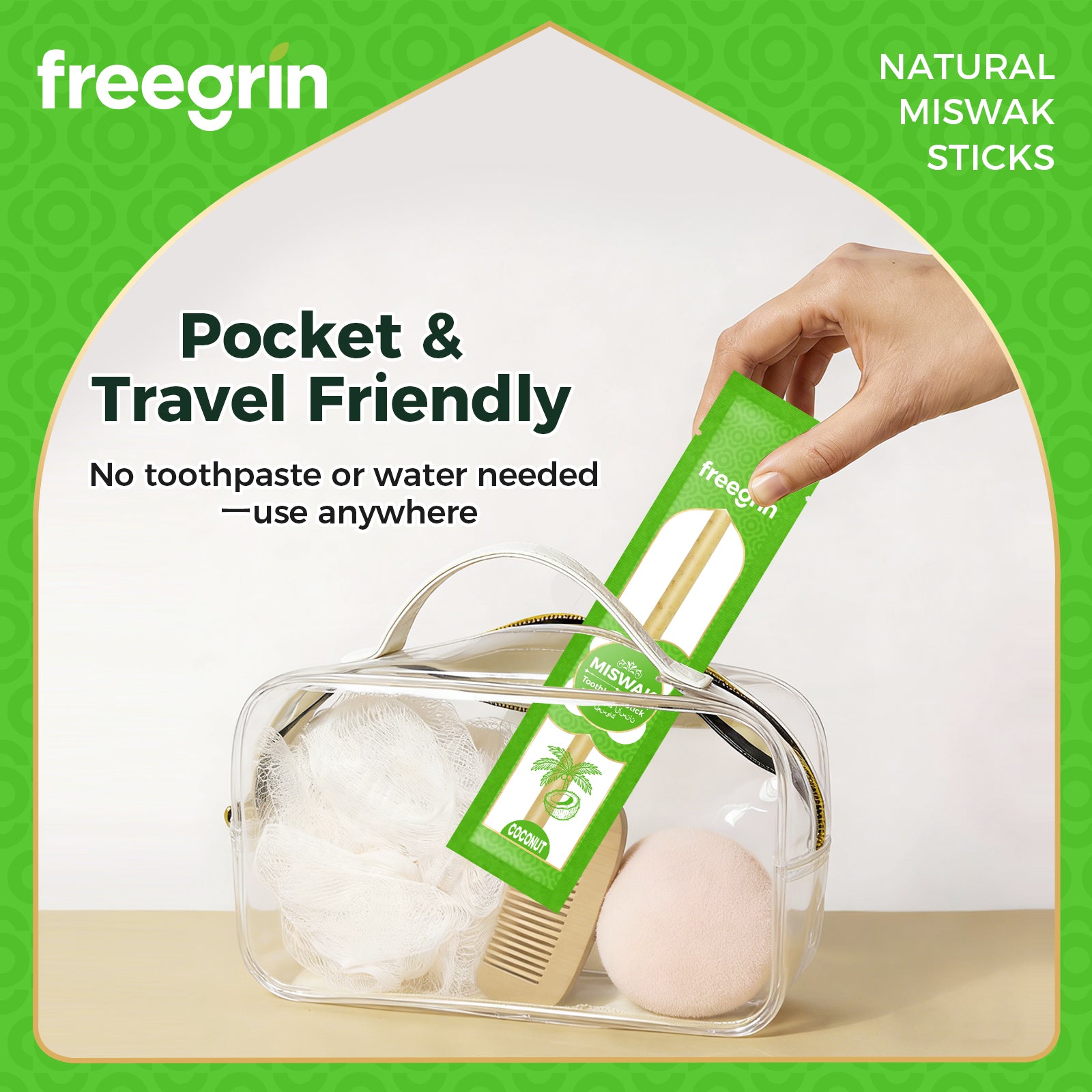 Freegrin Natural Coconut Miswak Sticks-Zero Waste - Image 7