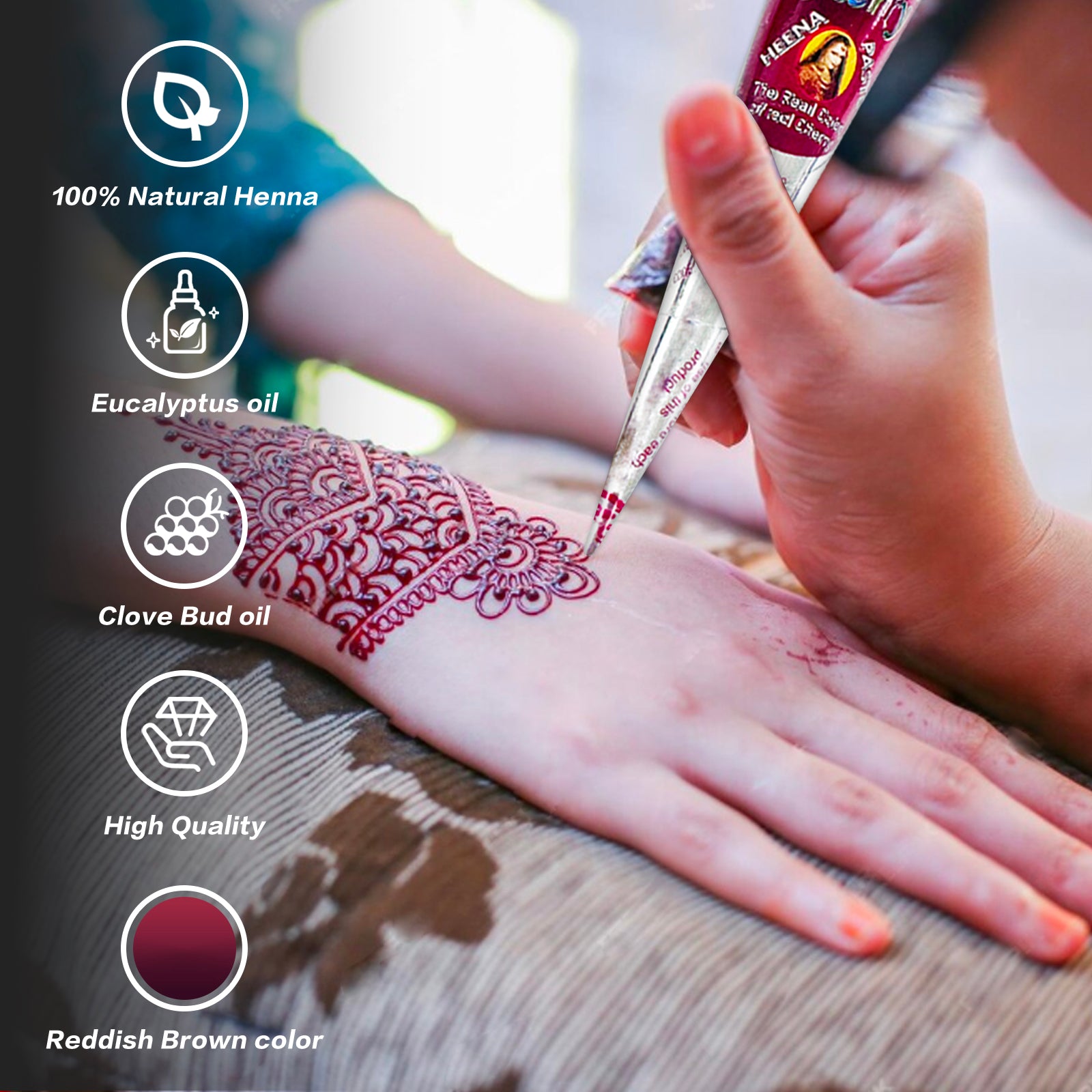 Cherry Henna Cones (12 Packs) - Image 2